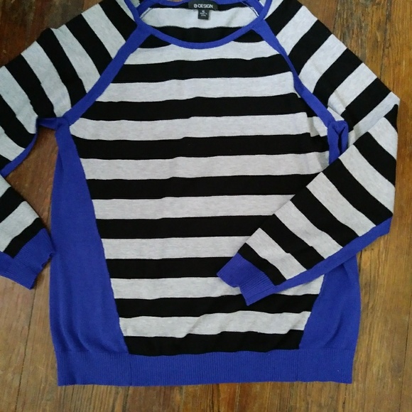 B Design Striped Sweater - Picture 2 of 3